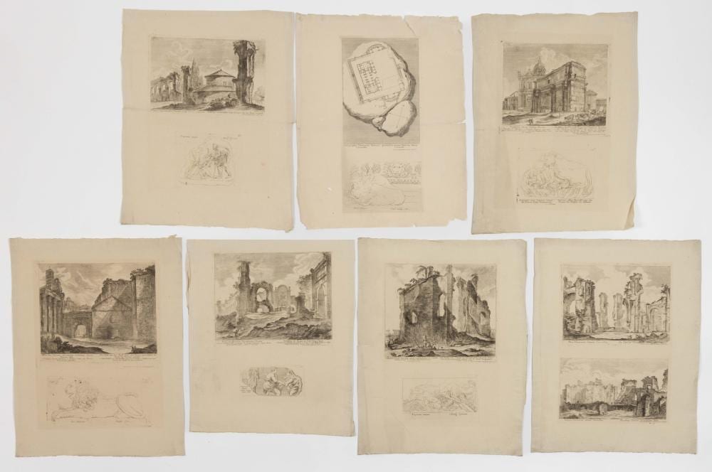 Georg Christoph Kilian comparable auction result: georg christoph kilian german 1709 1781 ancient and antiquities prints lot of seven sheets