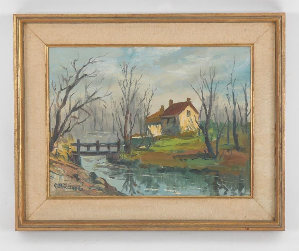Cesare A. Ricciardi comparable auction result: cesare a ricciardi 1892 1973 oil on board