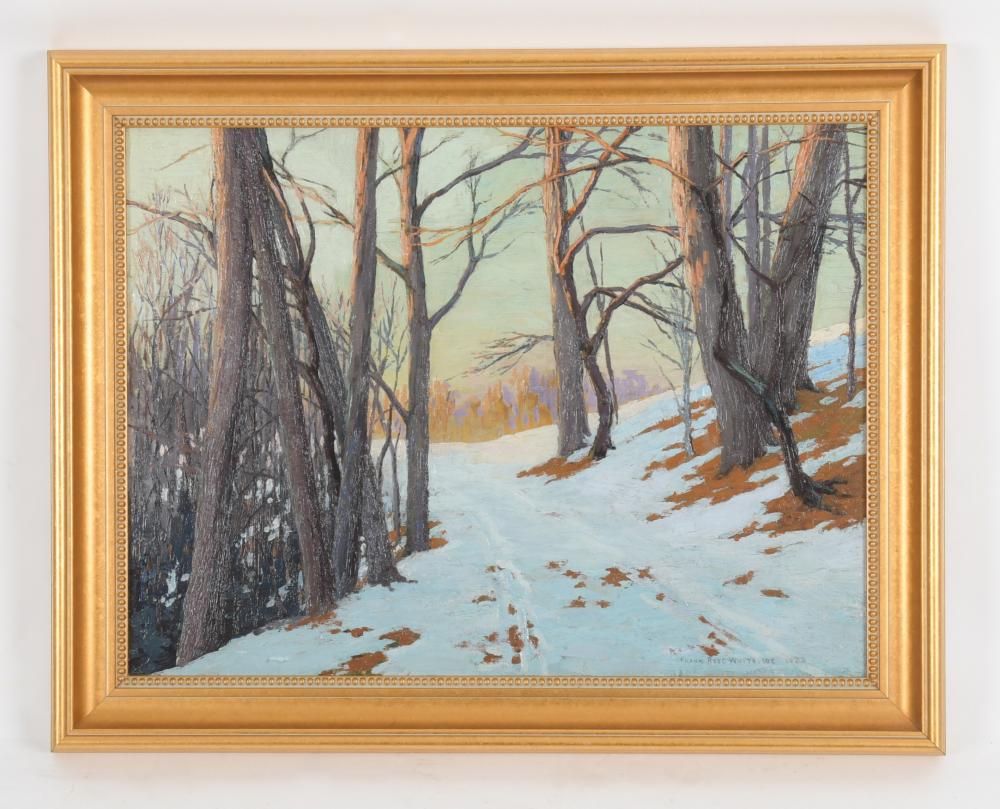 Frank Reed Whiteside comparable auction result: frank reed whiteside pennsylvania maine 1866 1929 oil on canvas