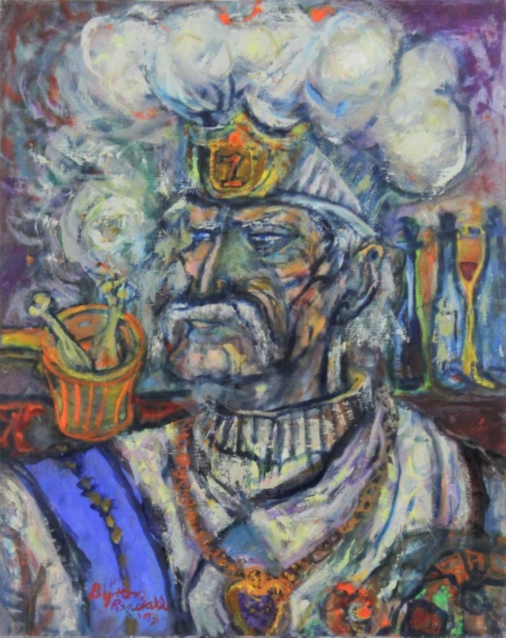 Byron Randall comparable auction result: byron randall maestro oil on canvas
