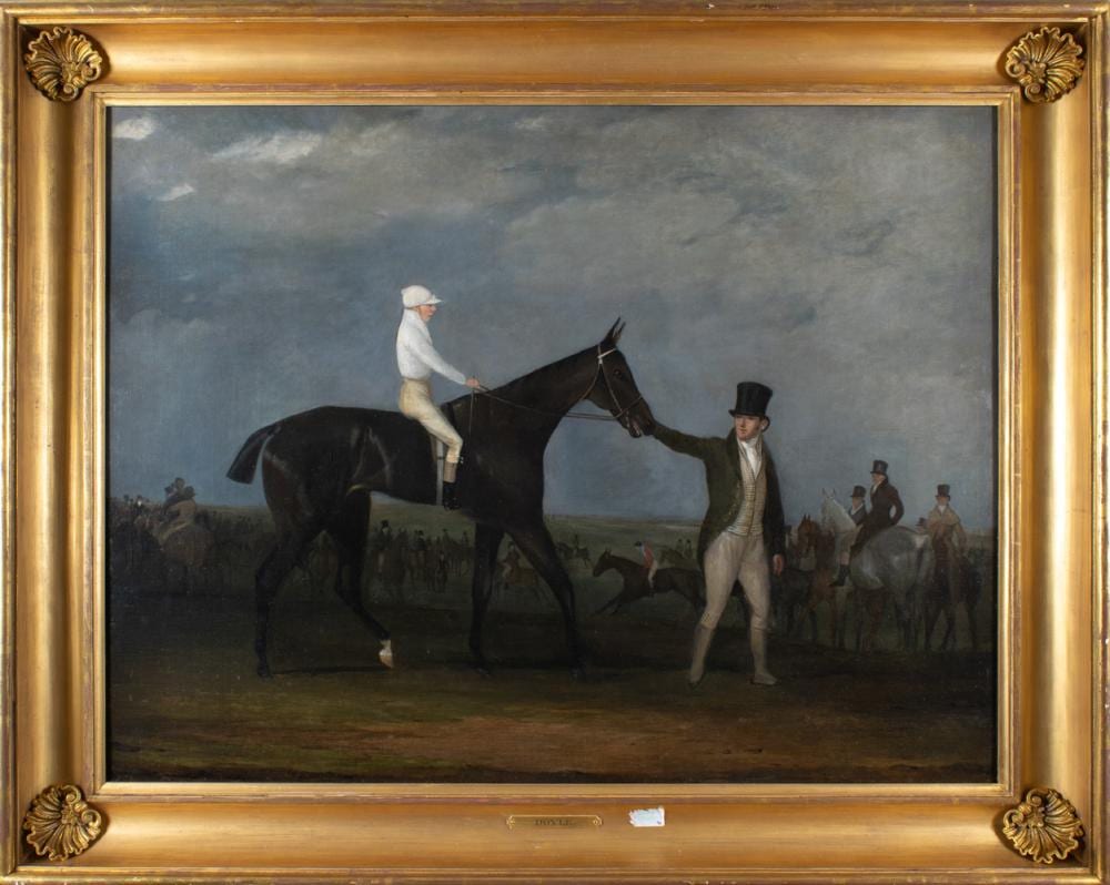 John (1928) Doyle comparable auction result: john doyle irish 1797 1868 a racehorse with groom on the curragh