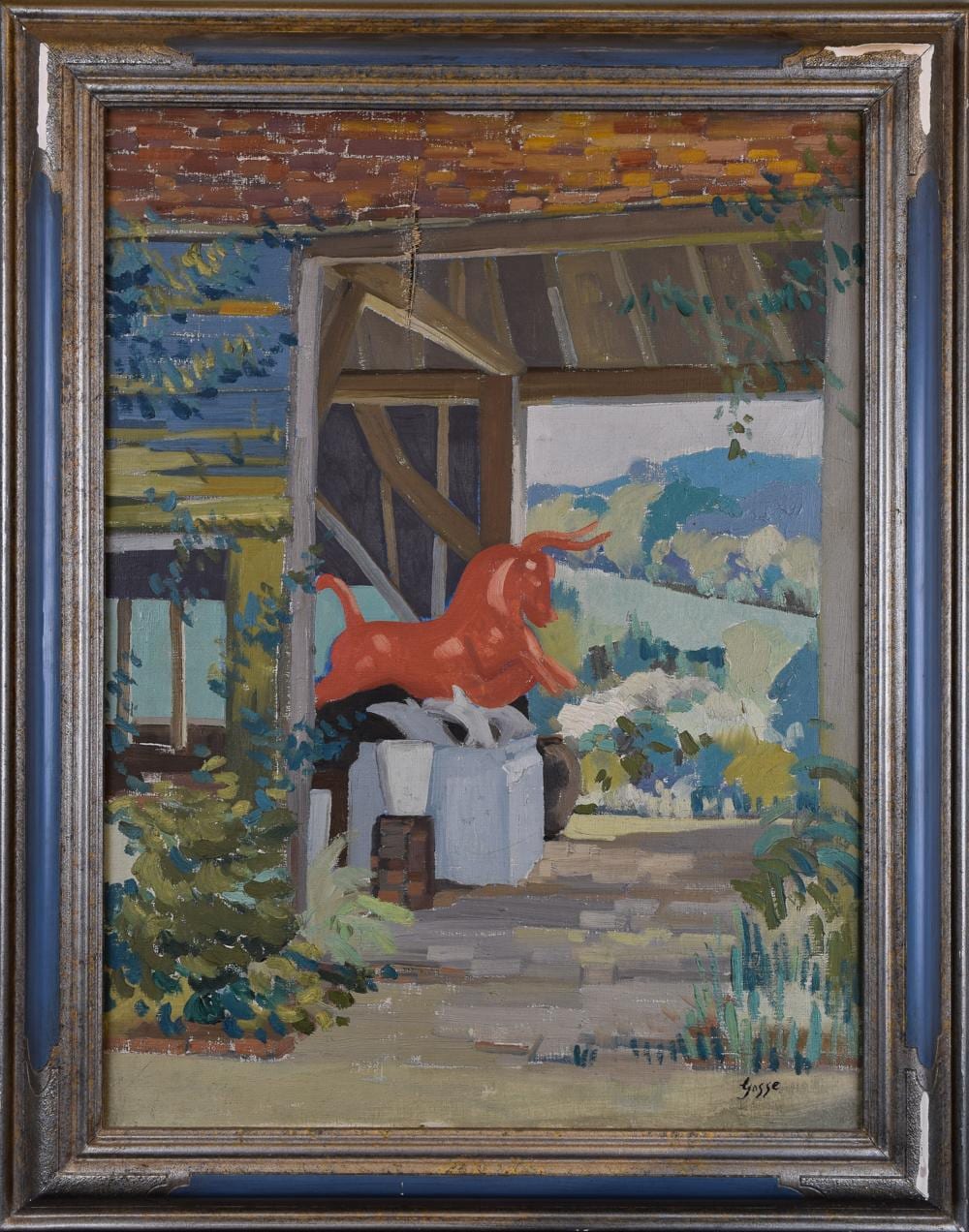 Sylvia Gosse comparable auction result: sylvia gosse british 1881 1968 the barn door