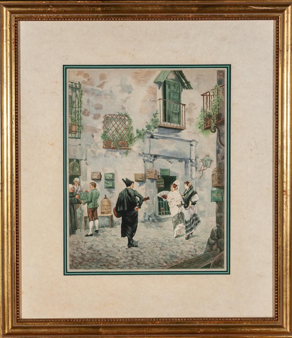 mariano alonso p rez 1857 1930 the bird seller · Greco Subastas · 2024-10-23 Mariano Alonso Pérez comparable auction result: mariano alonso p rez 1857 1930 the bird seller