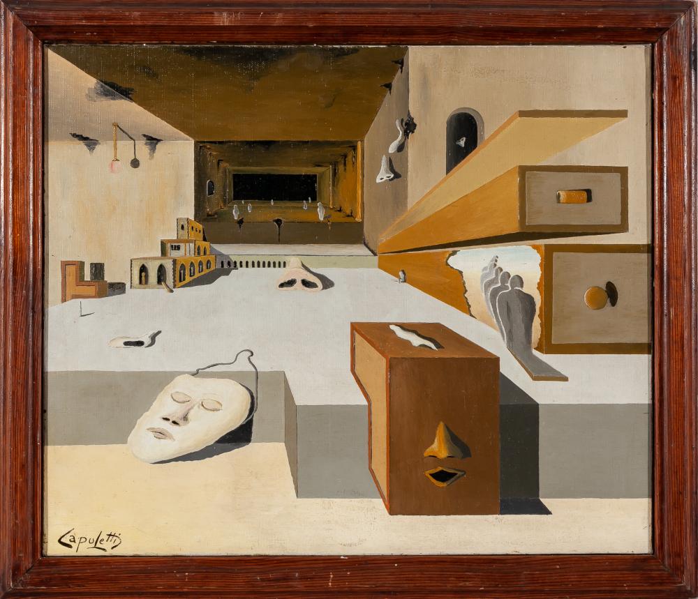 José Manuel Capuletti comparable auction result: jos manuel capuletti valladolid 1925 germany 1976 surrealist composition