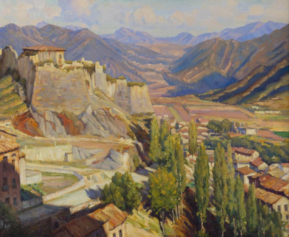 Herbert Rose comparable auction result: herbert rose 1890 1937 view of the alhambra granada spain