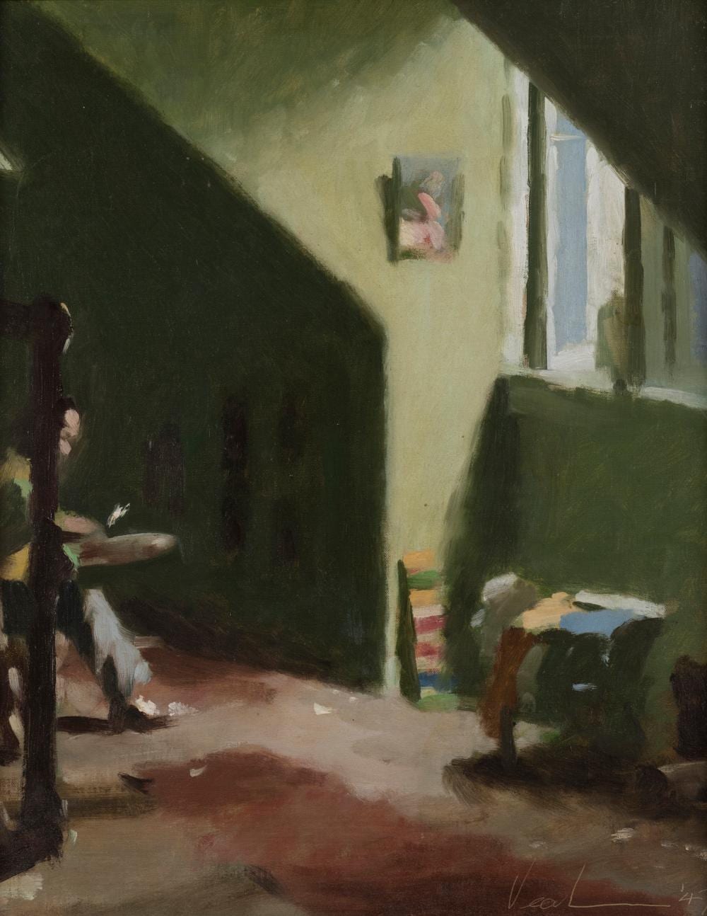 Hayward Veal comparable auction result: hayward veal 1913 1968 studio interior 1947