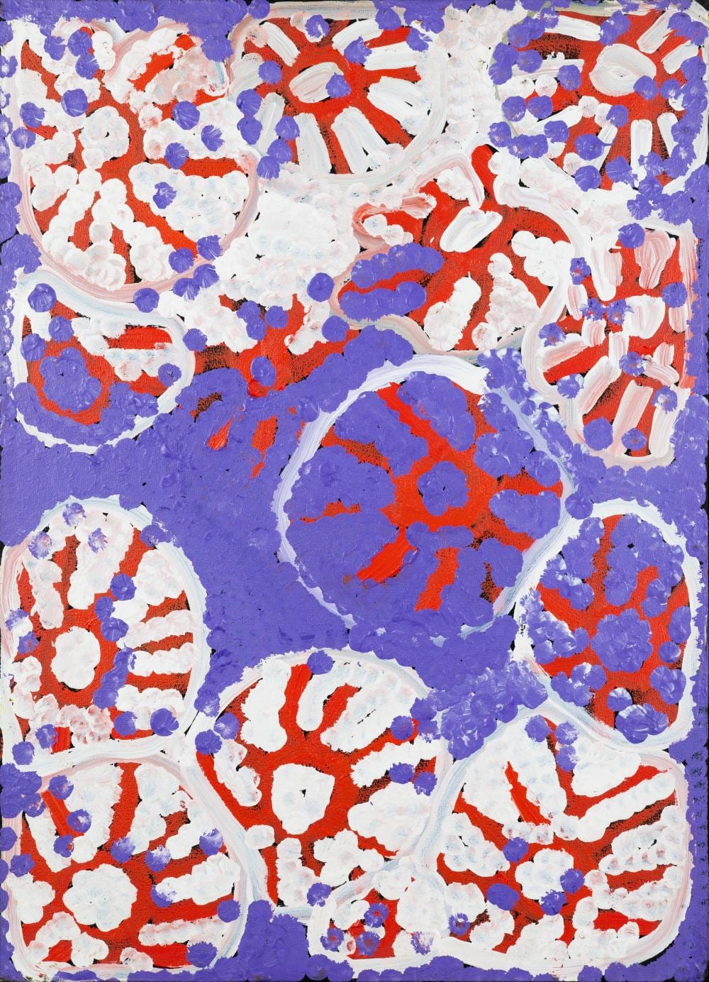 Lorna Fencer Napurrula comparable auction result: lorna fencer circa 1920 2006 kangaroo tucker