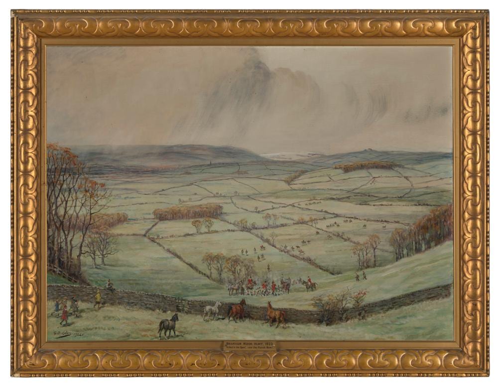 Godfrey Douglas Giles comparable auction result: geoffrey douglas giles british 1857 1941 the bramham moor hunt 1923 g