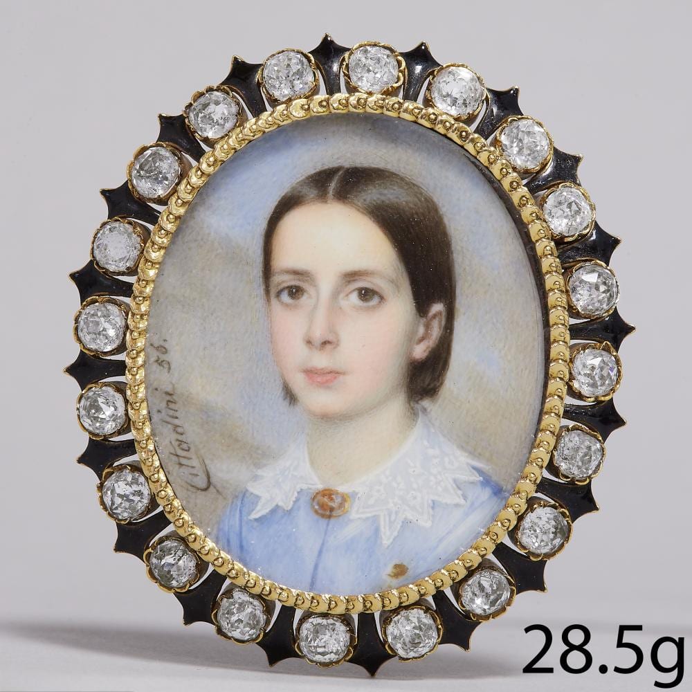 Alessandro Cittadini comparable auction result: alessandro cittadini 1820 1877 fine and high quality painted miniature young lady in blue