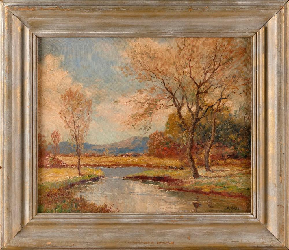 boris b major russian federation america 1876 1951 autumn landscape with stream oil on masonite 14 x 17 framed 19 x 22 · Eldred's · 2024-10-24 Boris B. Major comparable auction result: boris b major russian federation america 1876 1951 autumn landscape with stream oil on masonite 14 x 17 framed 19 x 22