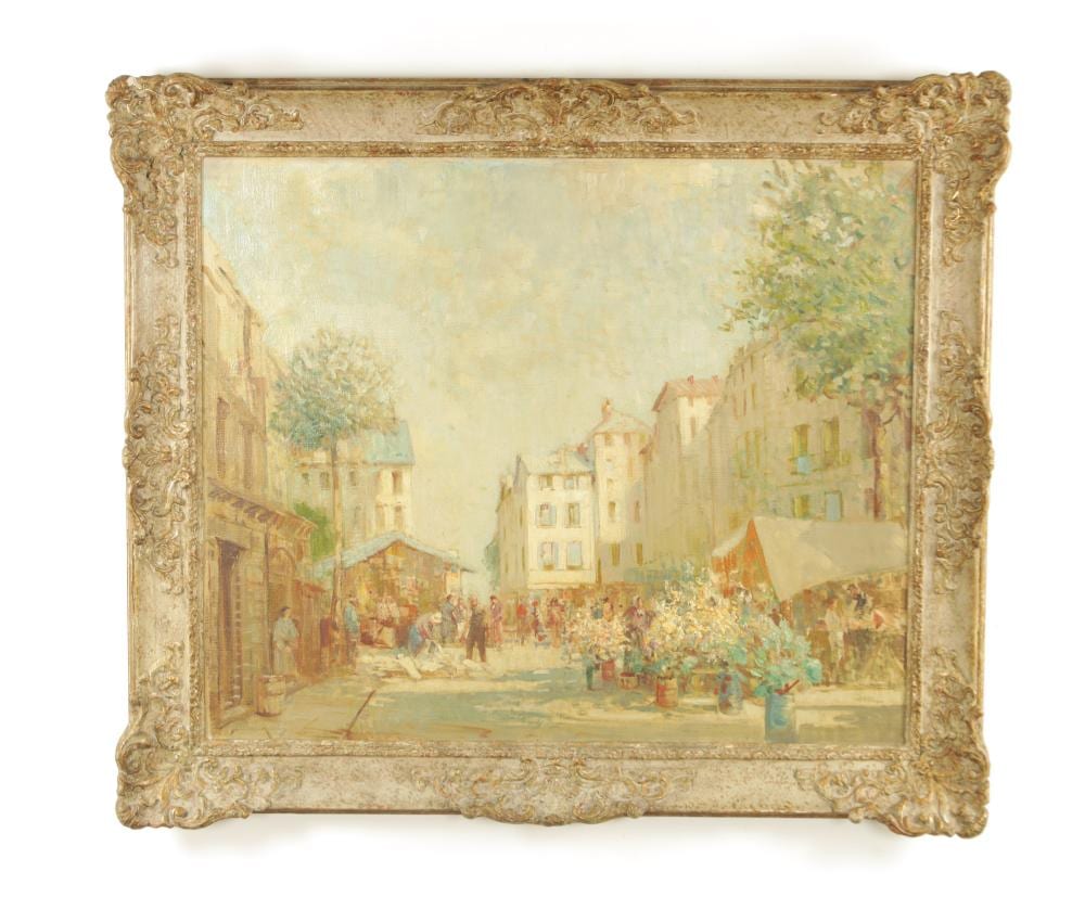 William Lee-Hankey comparable auction result: william lee hankey 1869 1952 oil on canvas a busy french market scene