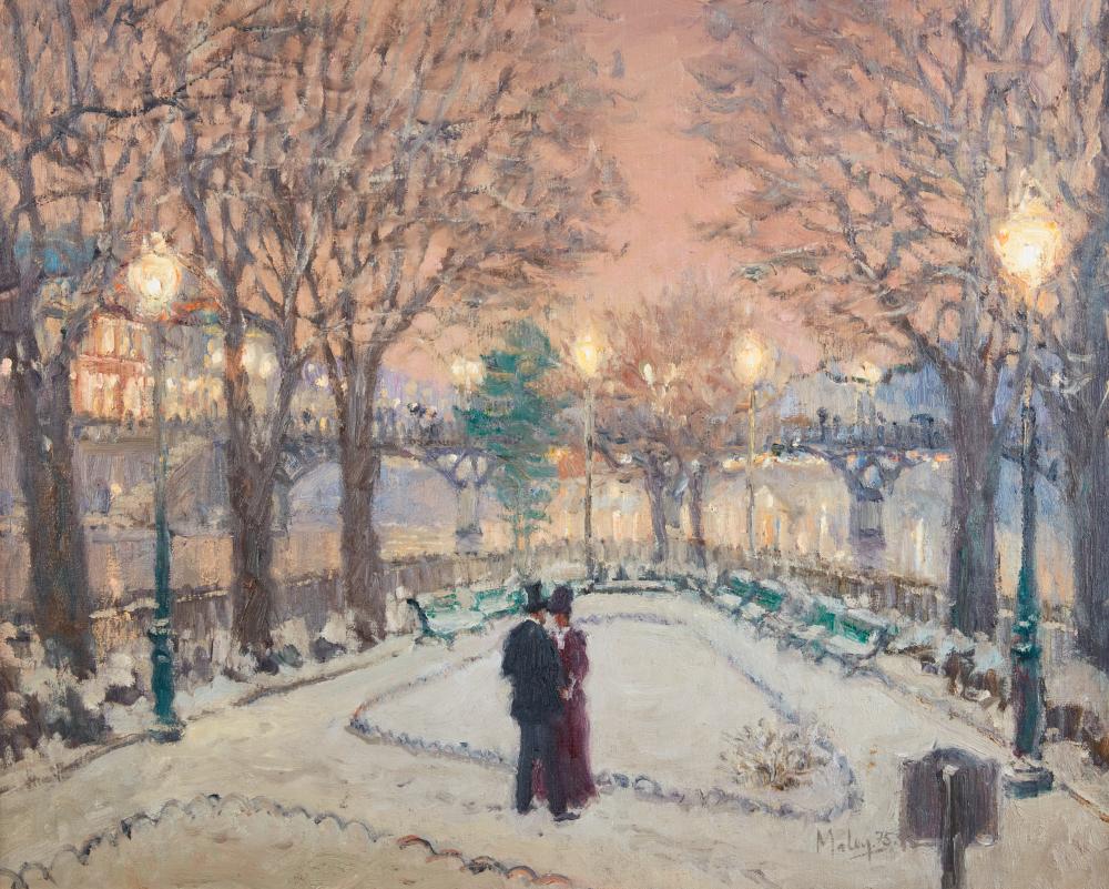 Alan Maley comparable auction result: alan maley english 1931 1995 city nocturn 1975 oil on canvas 26 x 30in 66 x 76cm