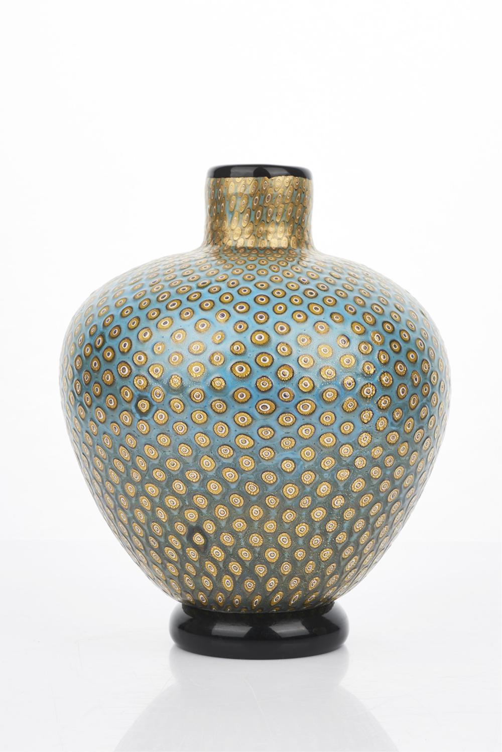 Adriano dalla Valentina comparable auction result: adriano dalla valentina italian 1945 2019 millefiori vase height 24 cm