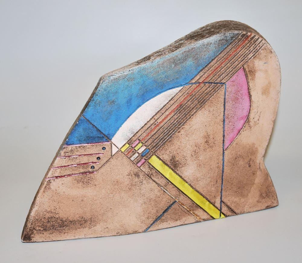 Karl-Heinz Deutsch comparable auction result: karl heinz deutsch helm kopf terrakotta bemalt