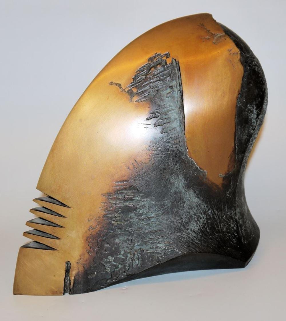 Karl-Heinz Deutsch comparable auction result: karl heinz deutsch gro er helm kopf bronzeplastik