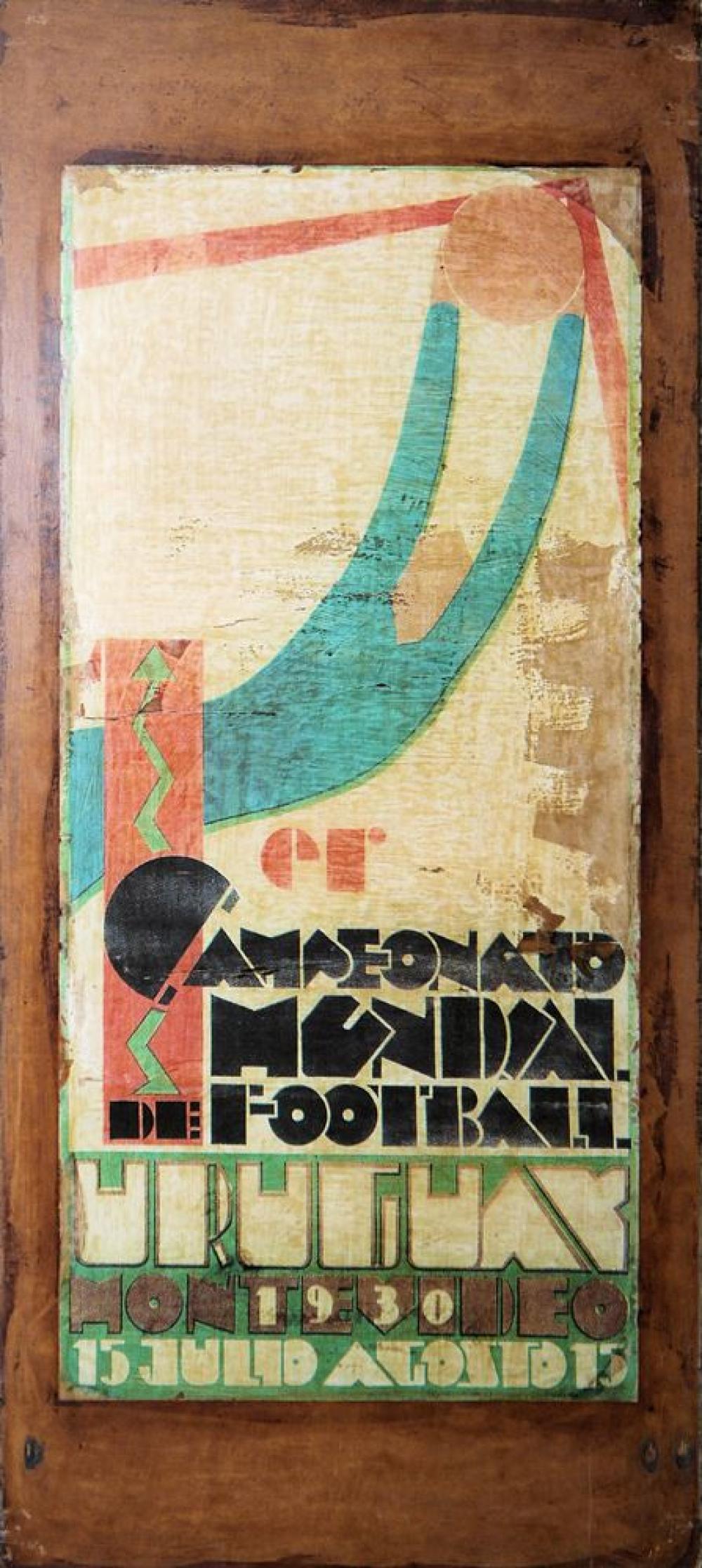 Guillermo Laborde comparable auction result: guillermo laborde zwei original plakate und eintrittskarten zur fu ball weltmeisterschaft in uruguay montevideo 1930