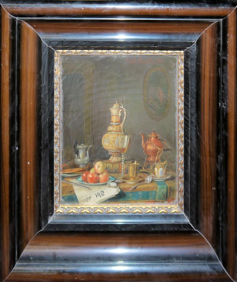 Josef (1819) Mansfeld comparable auction result: josef mansfeld stillleben feines lgem lde von 1888 gerahmt