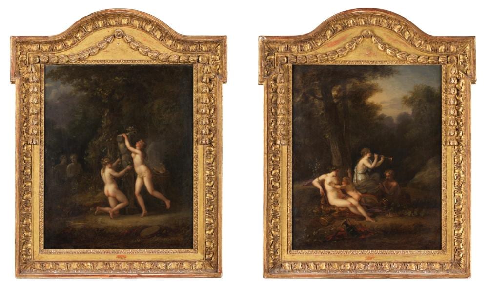 Jacques Antoine Vallin comparable auction result: jacques antoine vallin paris 1760 1831 le culte pan la jeunesse de bacchus 2