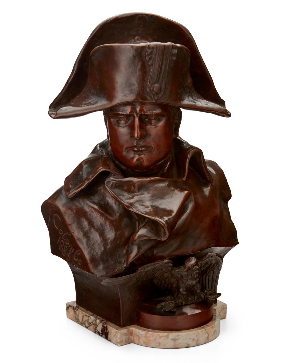 Lorenzo Colombo comparable auction result: renzo colombo 1856 1885 bust of napoleon as general 1885
