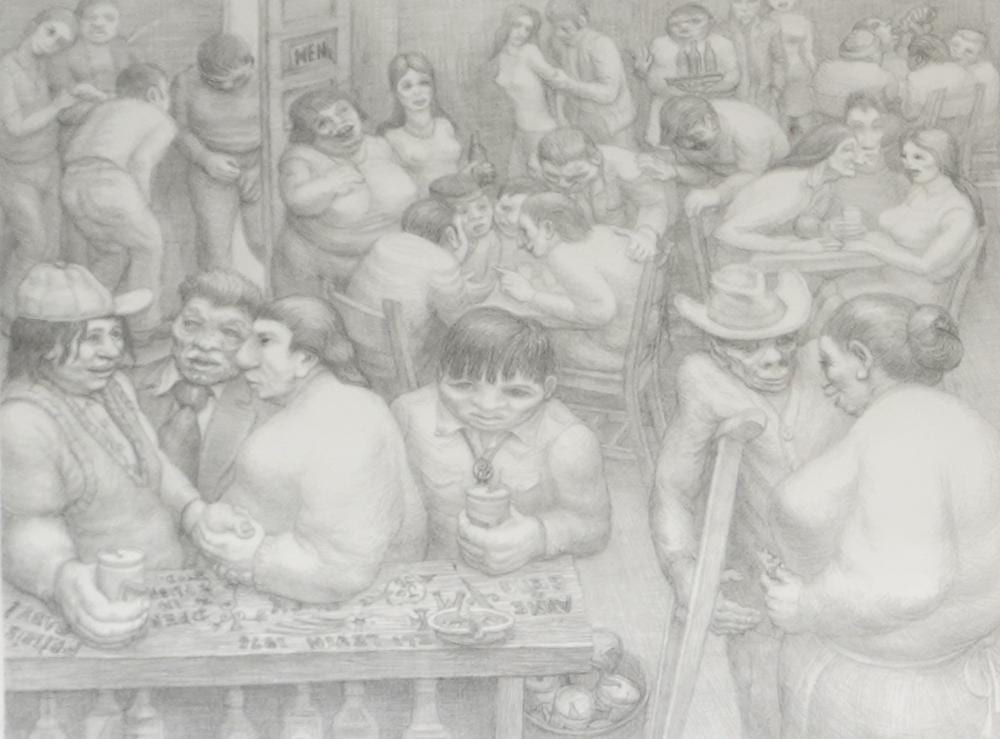 eli levin american b 1938 indian bar artist s proof lithograph signed l r frame 30 x 37 in 76 2 x 94 cm · Weschler's · 2024-10-15 Eli Levin comparable auction result: eli levin american b 1938 indian bar artist s proof lithograph signed l r frame 30 x 37 in 76 2 x 94 cm
