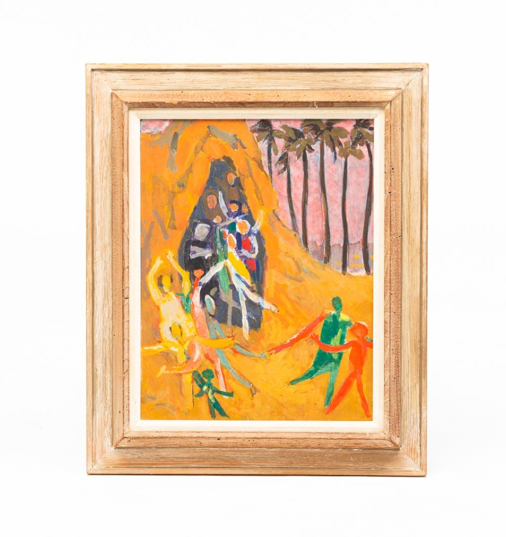 Irving Kriesberg comparable auction result: irving kriesberg 1919 2009 oil on masonite