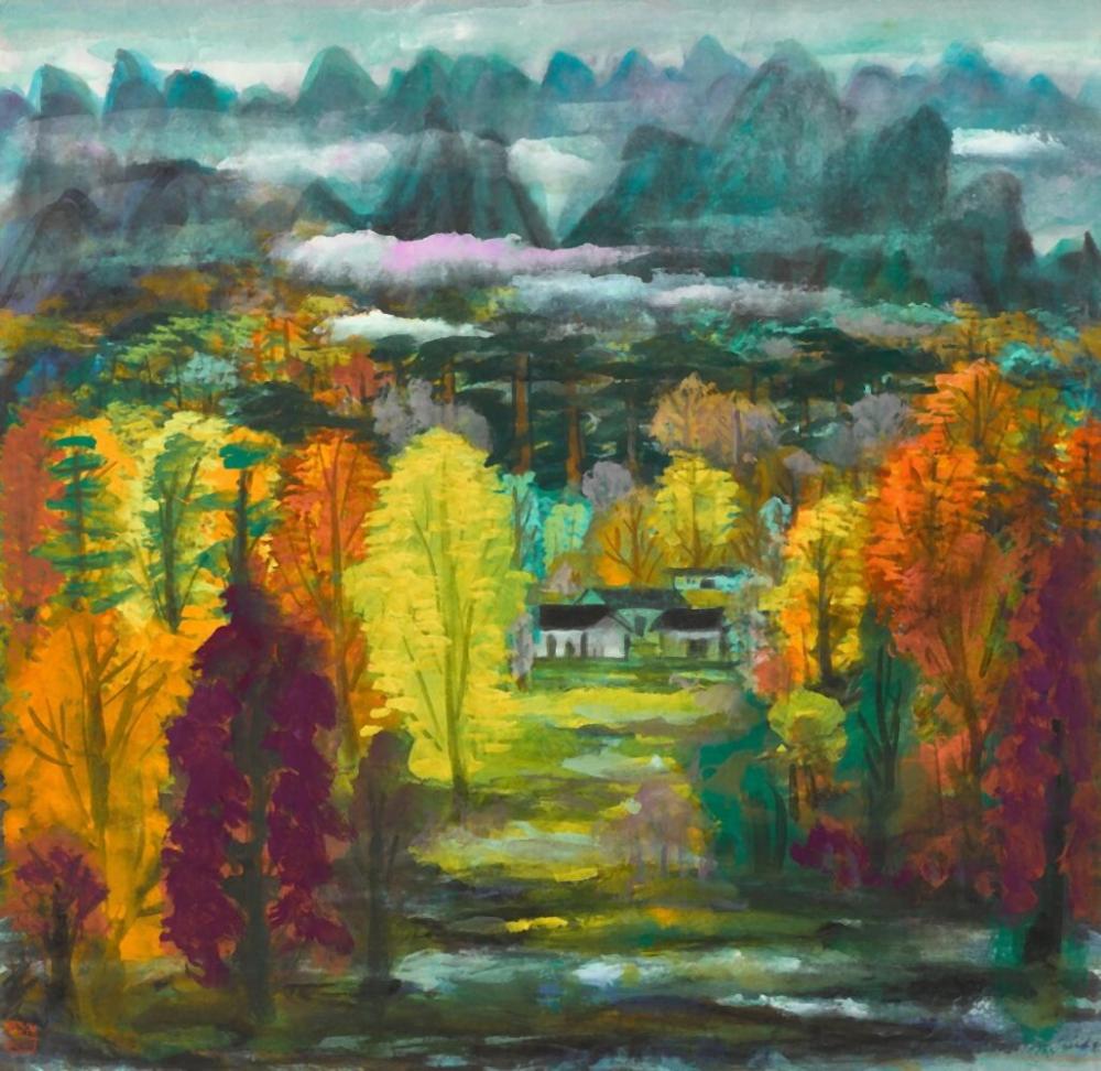 林風眠　秋景 | Lin Fengmian, Autumn Scenery comparable sale