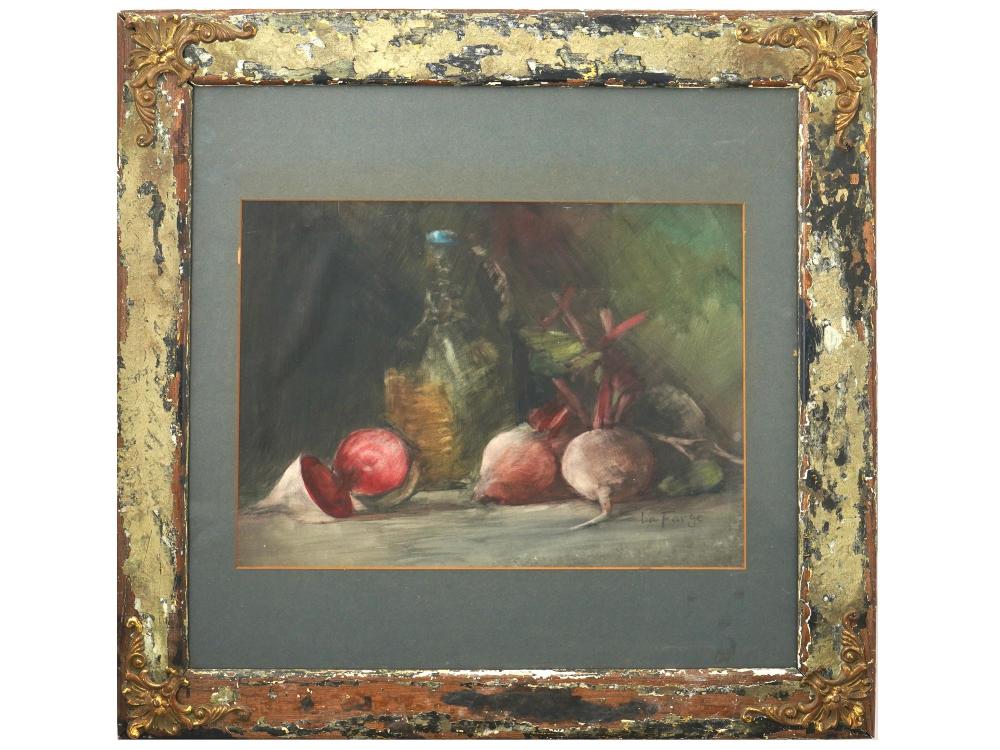 american still life painting by john la farge · Antique Arena Inc · 2024-10-26 John la Farge comparable auction result: american still life painting by john la farge