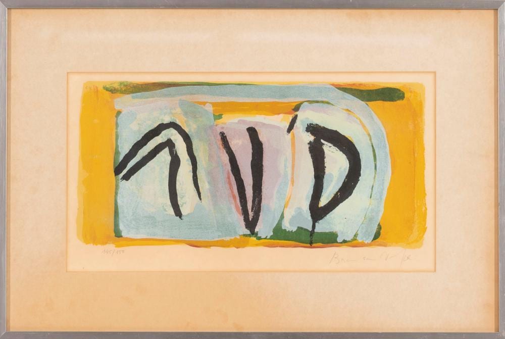 abraham bram gerardus van velde 1895 1981 serigrafia sobre papel assinada edi o 145 150 dim aprox 21 x 44 cm · Palácio do Correio Velho · 2024-10-21 Abraham van Kalraet comparable auction result: abraham bram gerardus van velde 1895 1981 serigrafia sobre papel assinada edi o 145 150 dim aprox 21 x 44 cm