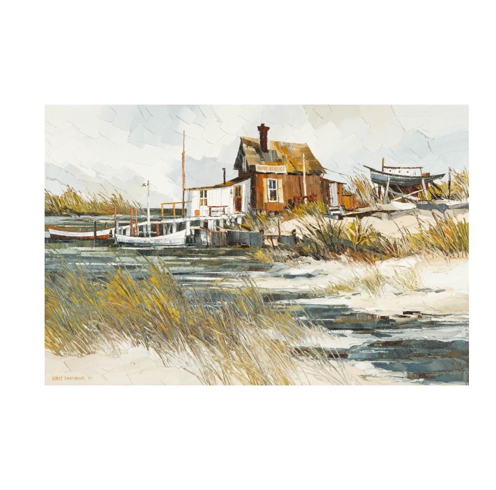 Albert Swayhoover comparable auction result: albert swayhoover b 1931 docked boats