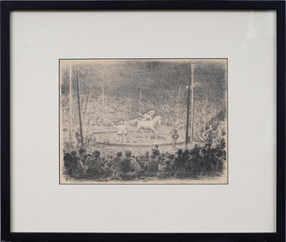William Wolfson comparable auction result: william wolfson 1894 1966 antique american signed original lithograph the circus