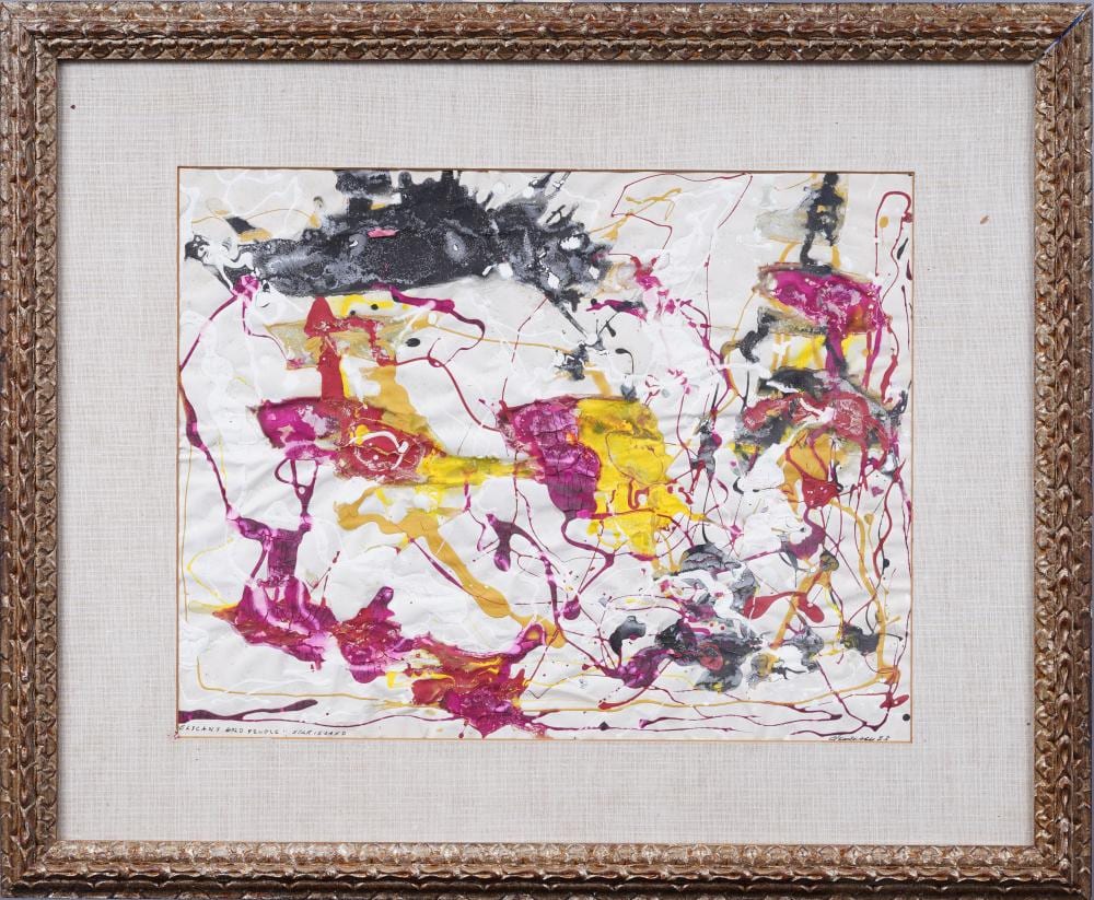 richard w dempsey 1909 1987 antique american abstract expressionist framed painting · Curated Gallery Auctions · 2024-11-03 Richard William Dempsey comparable auction result: richard w dempsey 1909 1987 antique american abstract expressionist framed painting