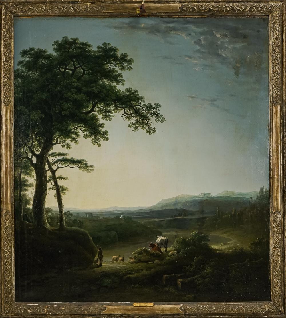 Abraham Pether comparable auction result: abraham pether en 1756 1812 early morning