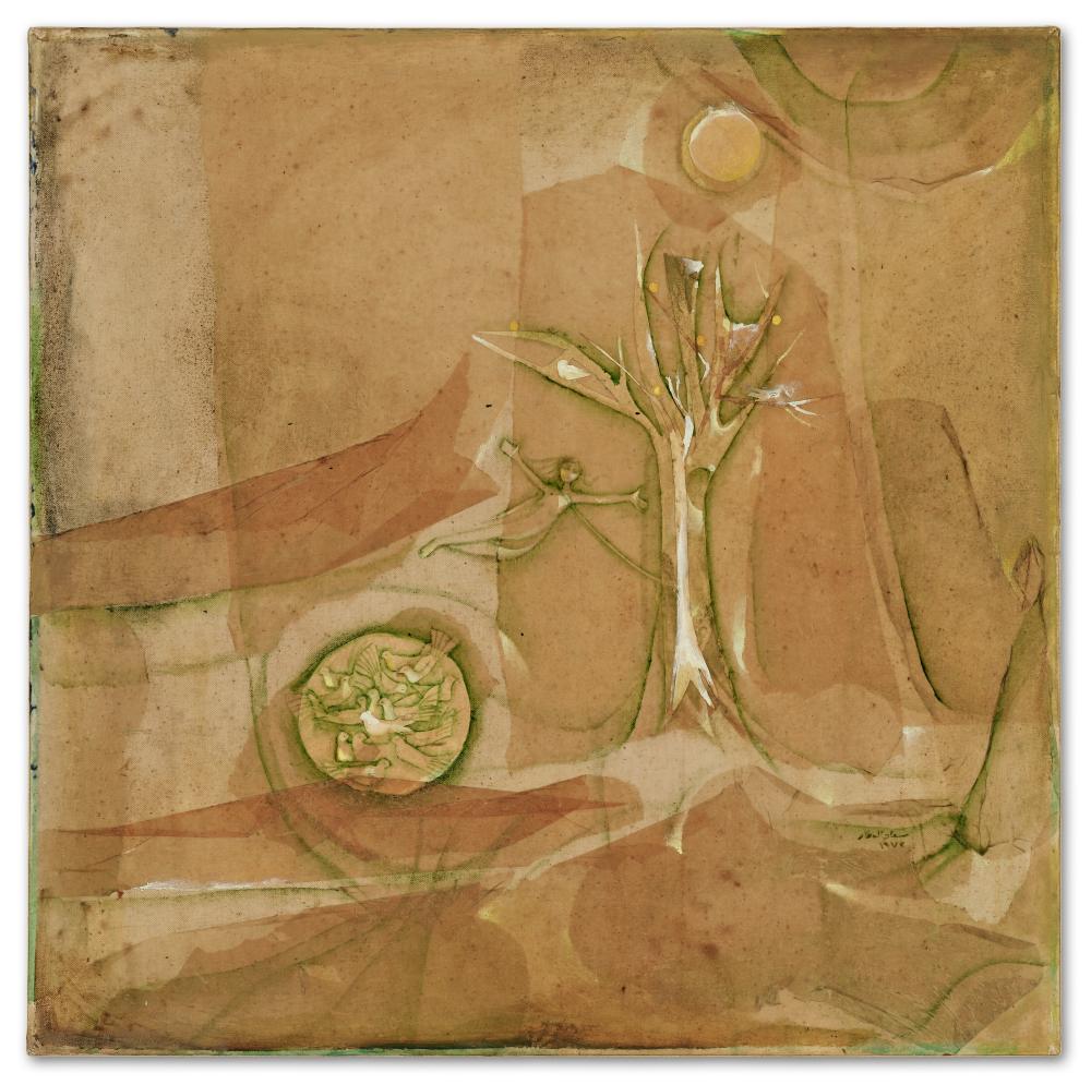 Suad al-Attar comparable auction result: suad al attar b 1942 baghdad r verie au clair de lune moonlight dream