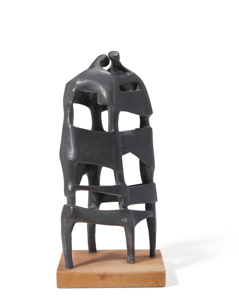 Austin (1911) Wright comparable auction result: austin wright 1911 1997 lovers lead on a wooden base 11 in 27 9 cm