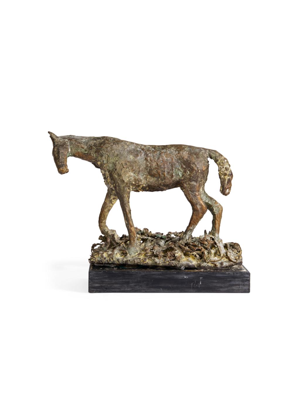 Edward (1930) Delaney comparable auction result: edward delaney 1930 2009 horse on a seaweed bed bronze with a grey gree