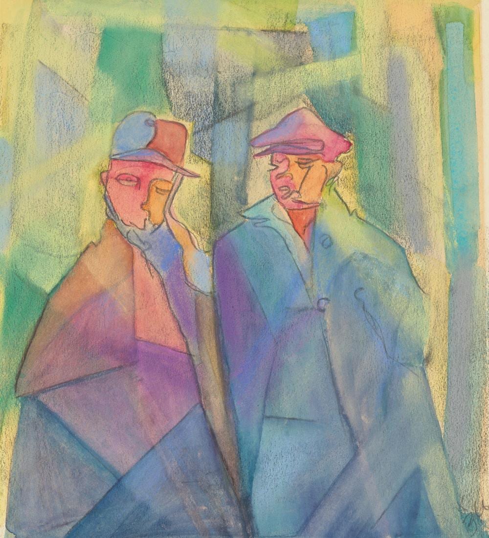 Arthur Lett-Haines comparable auction result: arthur lett haines 1894 1978 rough trade watercolour and crayon on pape