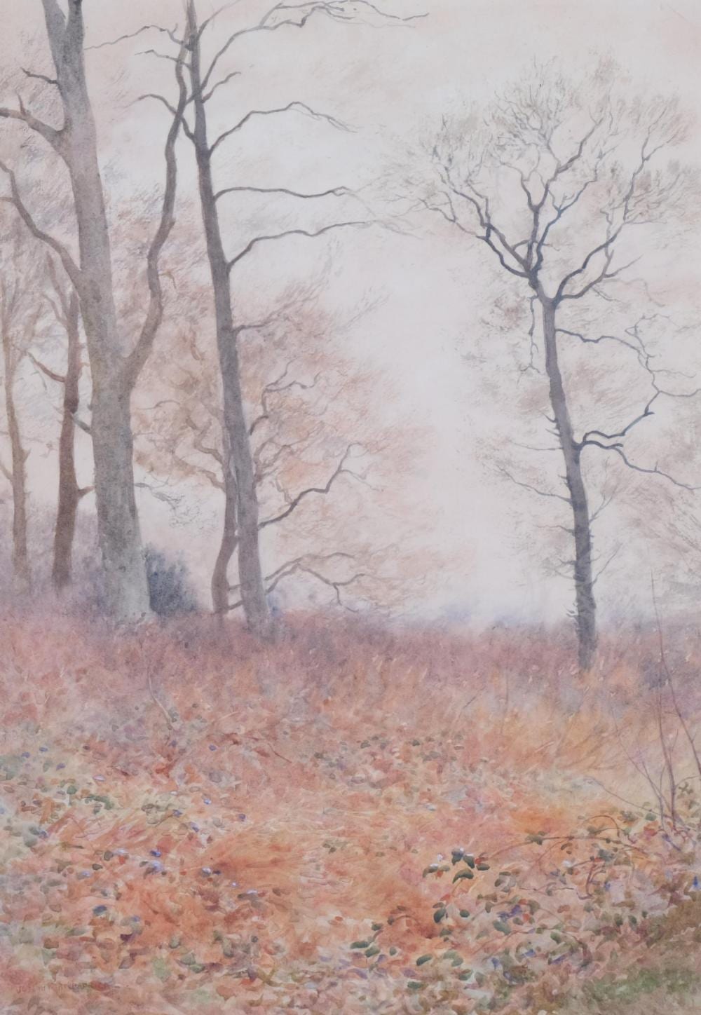 joseph kirkpatrick 1872 1930 autumnal woodland scene watercolour on paper 35cm x 25cm signed good condition · Burstow & Hewett · 2024-10-24 Joseph Kirkpatrick comparable auction result: joseph kirkpatrick 1872 1930 autumnal woodland scene watercolour on paper 35cm x 25cm signed good condition