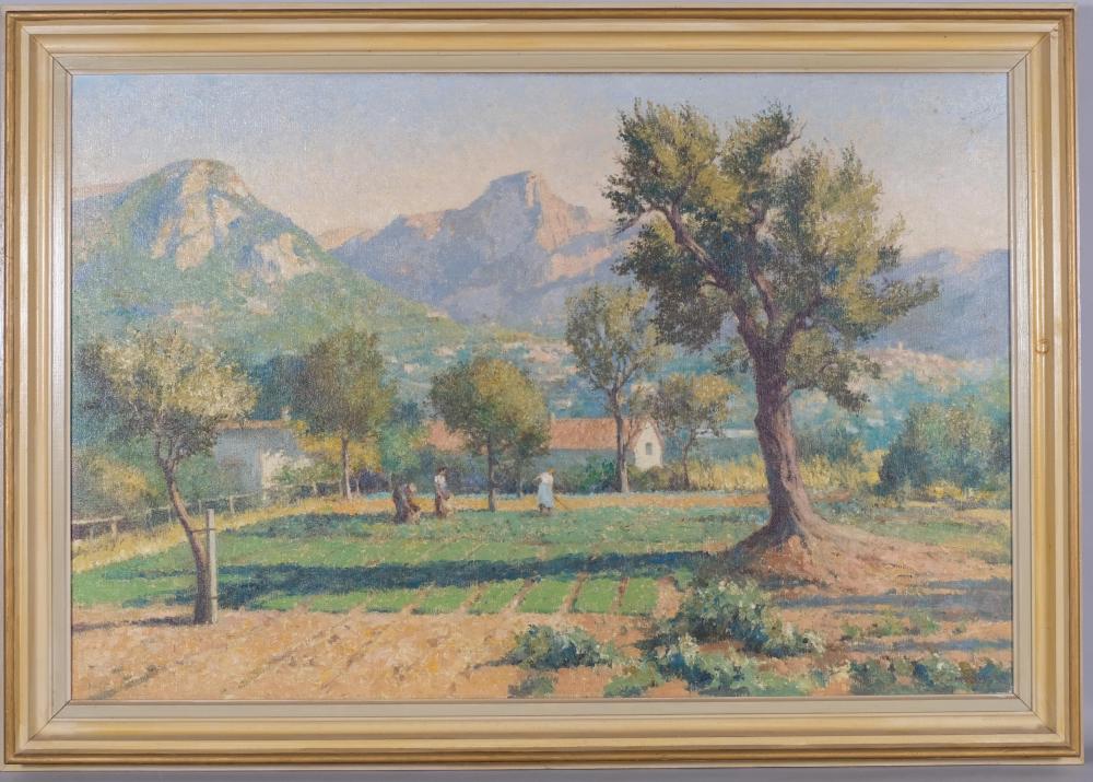 Eric Bruce McKay comparable auction result: eric bruce mckay 1907 1989 farm near st jennet france oil on canvas 89cm x 60cm framed good condition