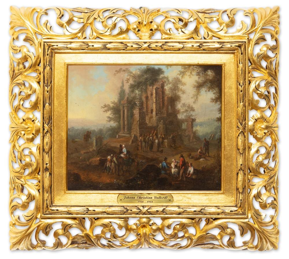 Johann Christian Vollerdt comparable auction result: johann christian vollerdt germany german 1708 1769 at the ruins