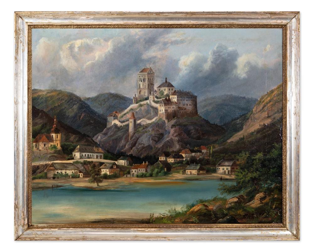 Ferdinand Lepie comparable auction result: ferdinand lepie czech bohemian austrian 1824 1883 karlstejn castle