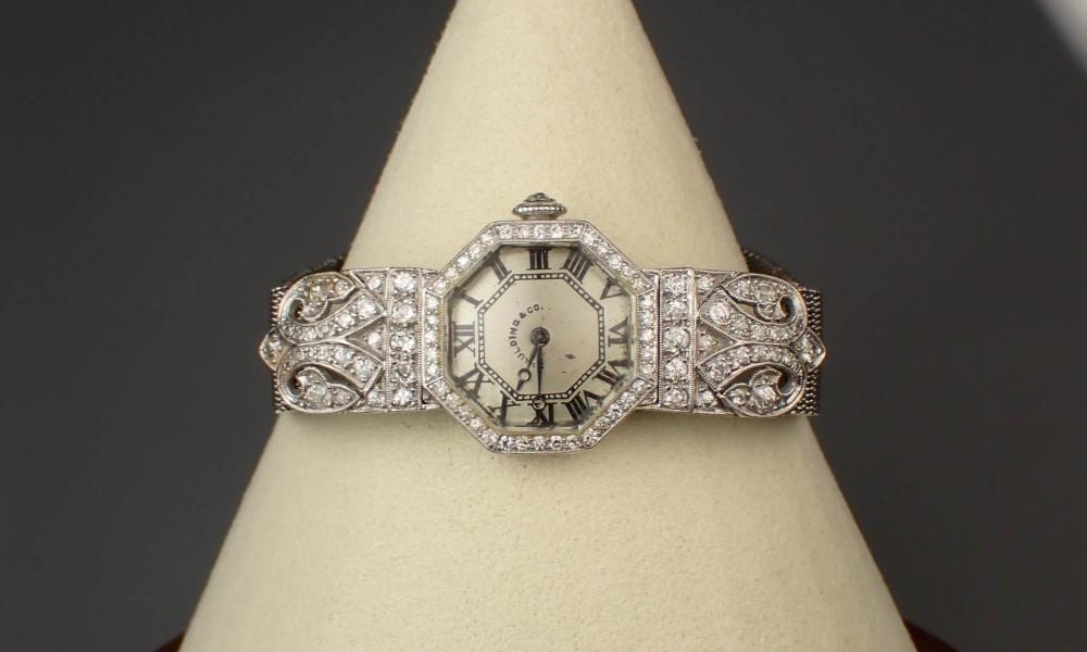 Charles Demuth comparable auction result: charles henry c h meylan petite wristwatch