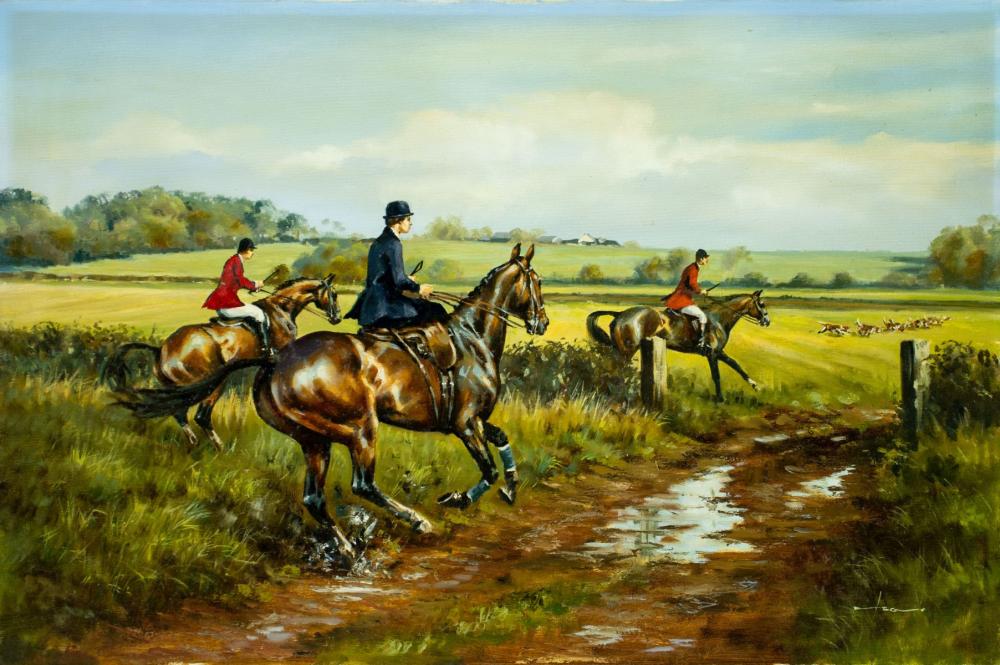 Graham Isom comparable auction result: graham isom uk 1945 oil painting
