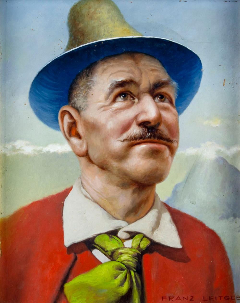 Franz Leitgeb comparable auction result: franz leitgeb austria 1911 1997 oil painting