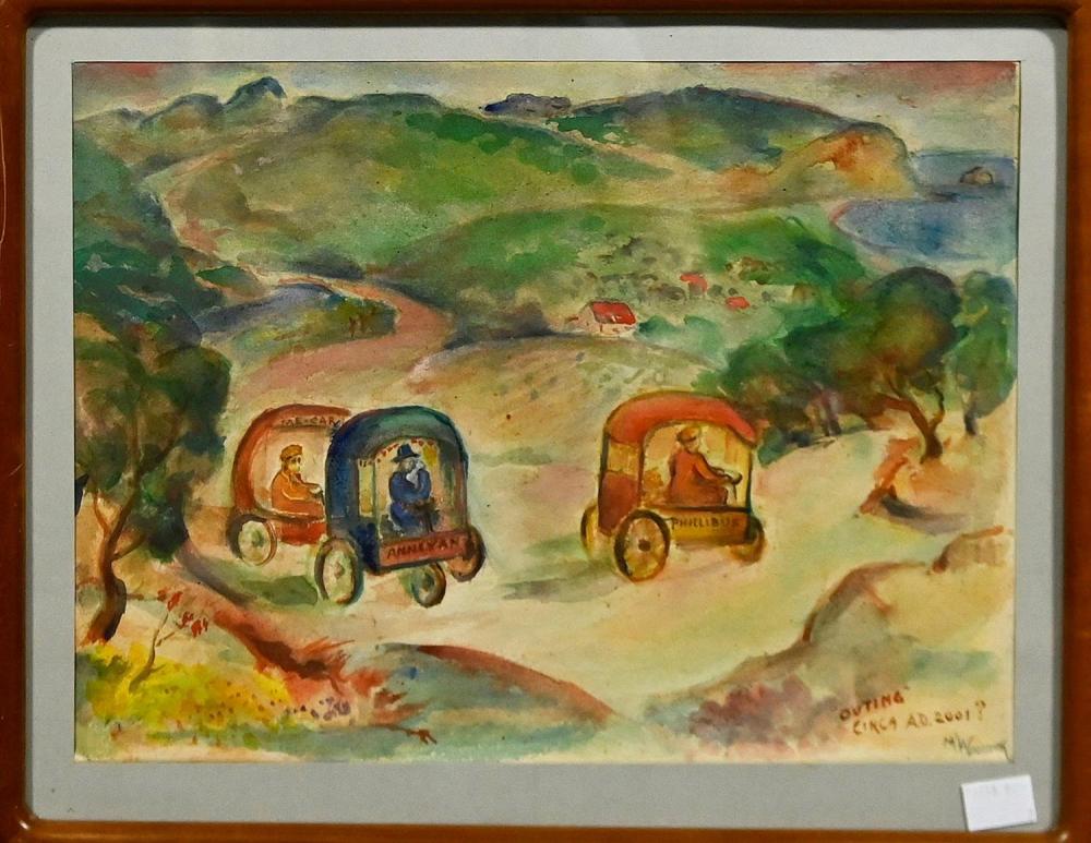 Marjorie Woolcock comparable auction result: marjorie woolcock outing circa as 2001