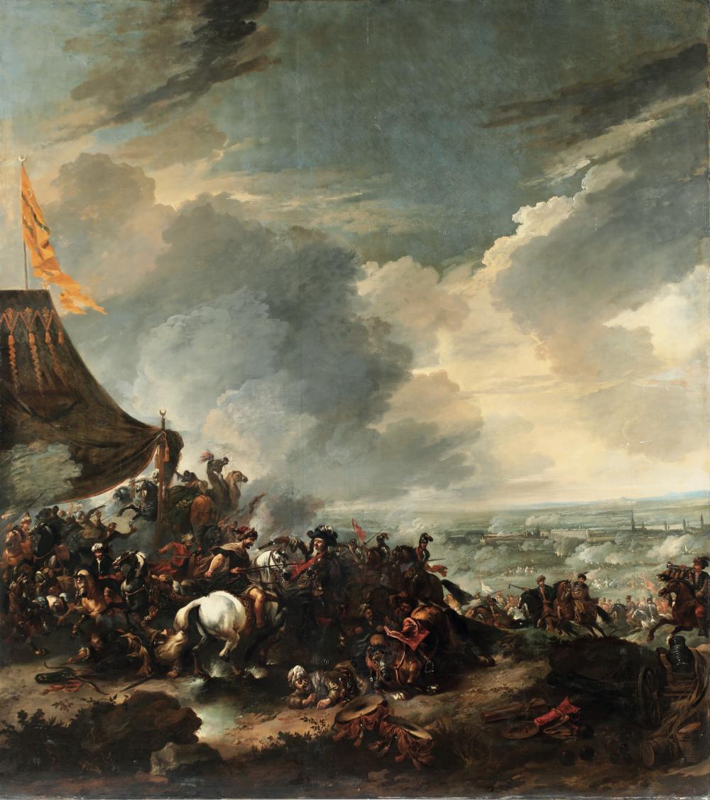 Jan Wyck comparable auction result: jan wyck 1652 haarlem 1702 mortlake assedio di vienna