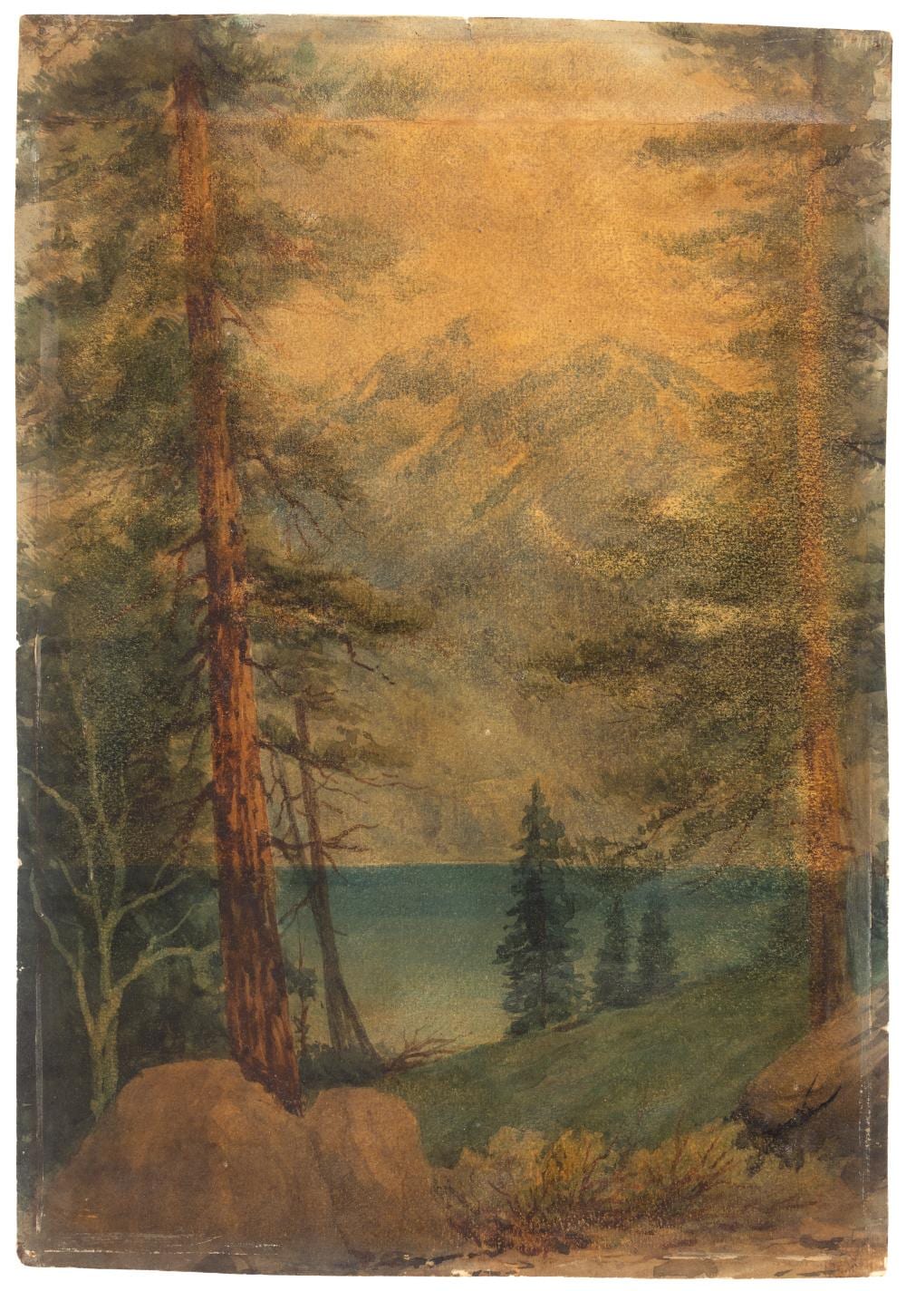 watercolor of tahoe by chris jorgensen · PBA Galleries Auctions & Appraisers · 2024-11-07 Christian (1860) Jorgensen comparable auction result: watercolor of tahoe by chris jorgensen