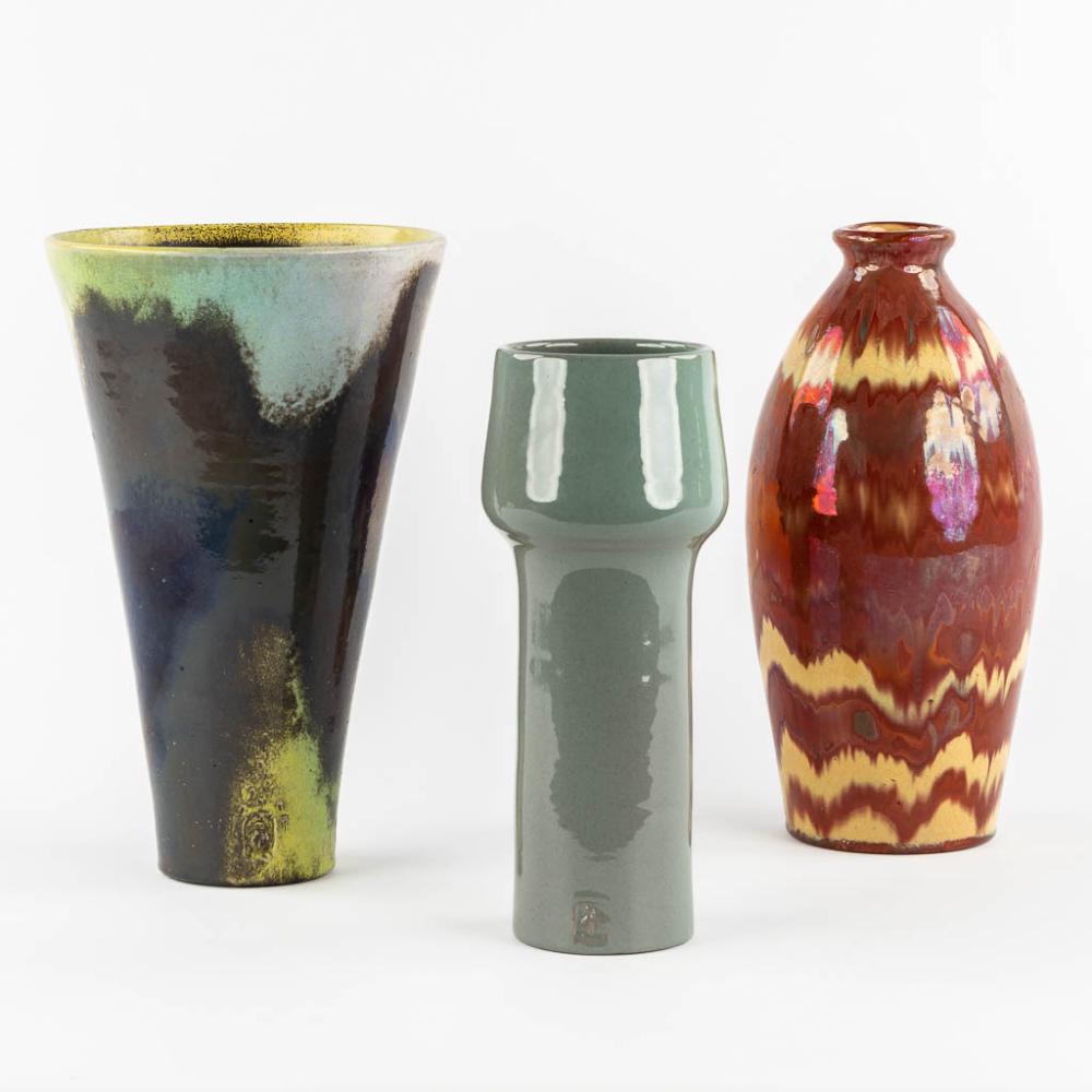 Joost Marechal comparable auction result: joost marechal 1911 1971 three vases h 30 5 x d 19 5 cm