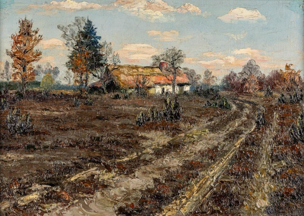 Karel Wellens comparable auction result: charles wellens 1889 1959 landscape w 46 x h 33 cm