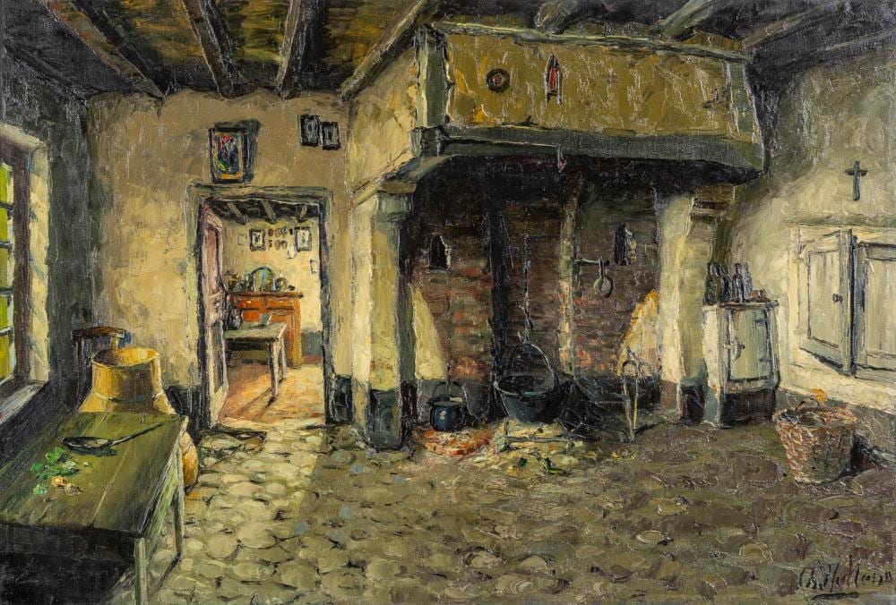 Karel Wellens comparable auction result: charles wellens 1889 1959 interior bokrijk w 95 x h 64 cm