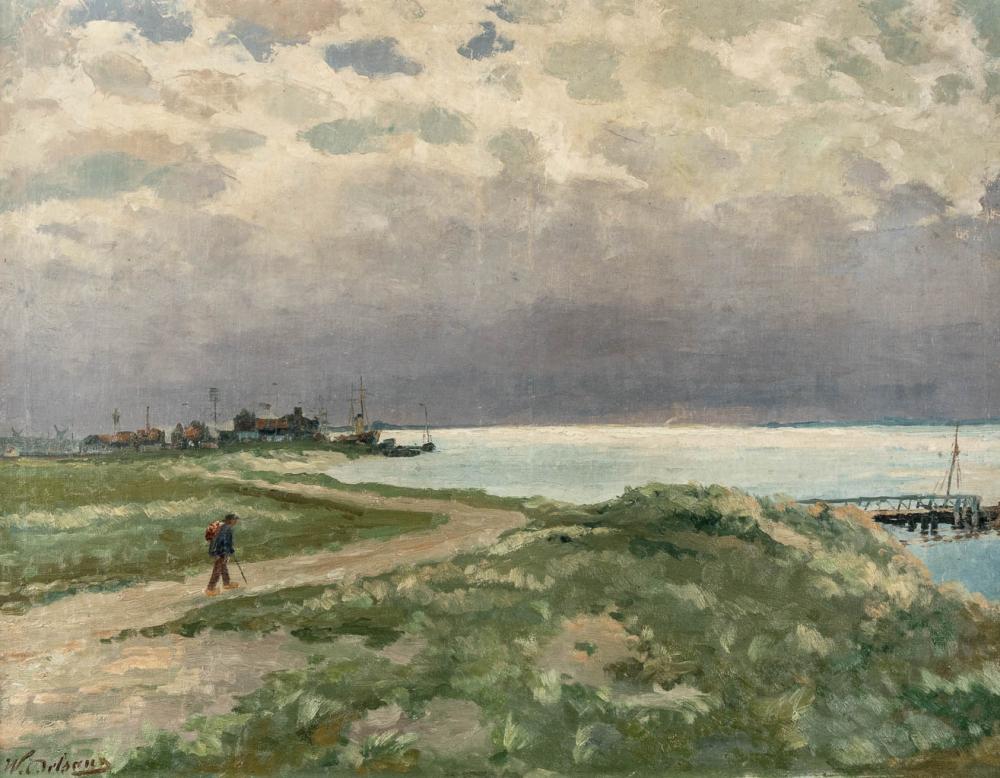 Willem Delsaux comparable auction result: willem delsaux 1862 1945 landscape w 92 x h 70 cm